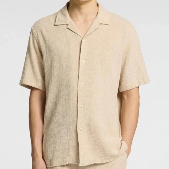 Selected Homme Oatmeal Textured Shirt - Picture 1 of 3
